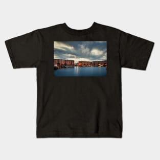 Liverpool Albert Dock at dusk Kids T-Shirt